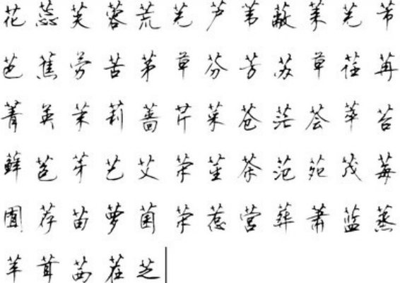 草字头的取名用字大全